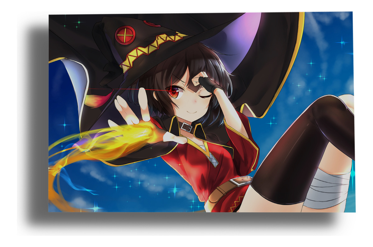 Cuadro Konosuba 162 50x70 Mdf Memoestampados