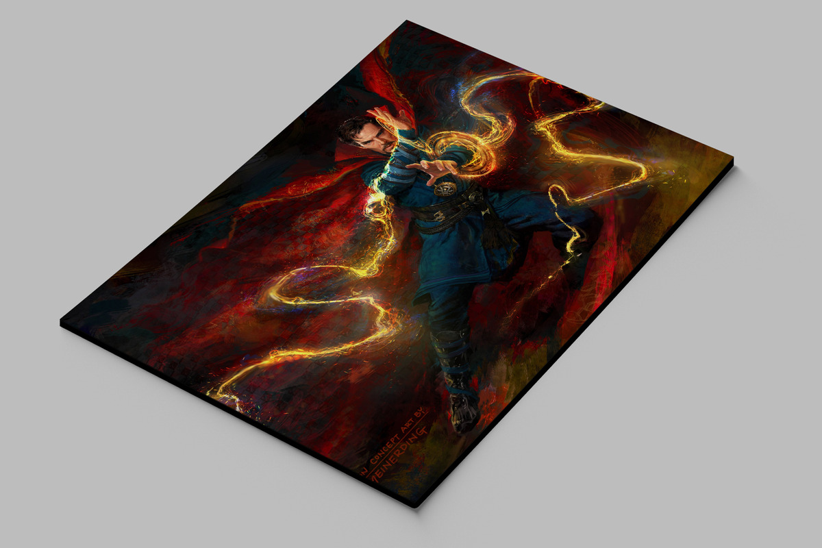 Cuadro Doctor Strange 93 50x70 Mdf Memoestampados - Imagen 2