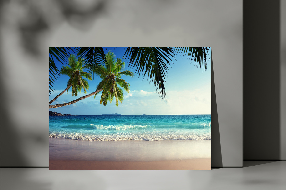 Cuadro Playa Palmeras 607 70x100 Mdf Memoestampados - Imagen 3