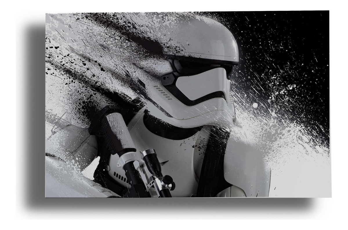 Cuadro 280 Star Wars Stormtrooper 70x100 Mdf Memoestampados