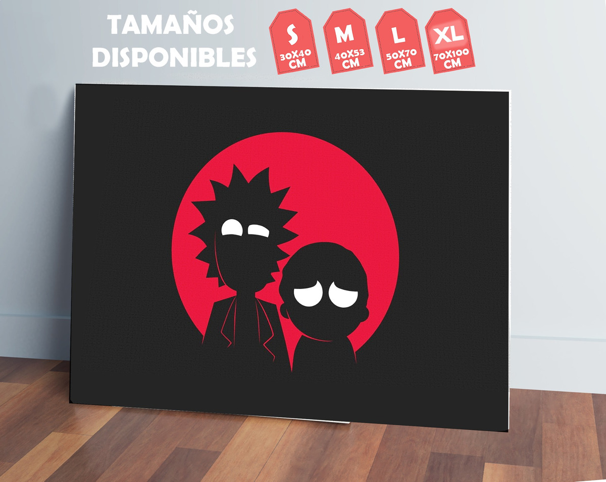 Cuadro 252 Rick Y Morty 3 30x40 Mdf Memoestampados - Imagen 2