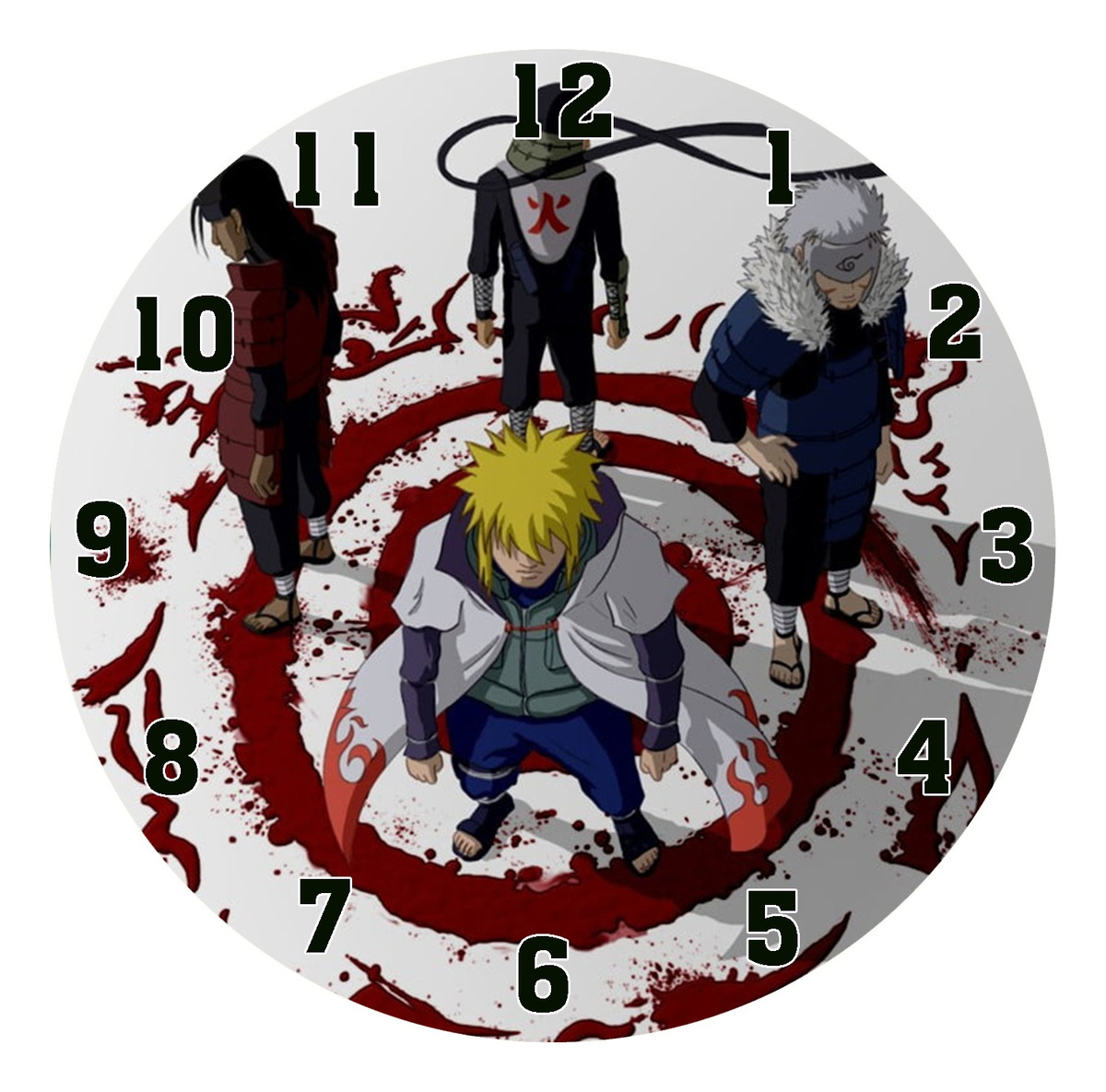 Reloj En Mdf De 3mm 40 Cm Diametro Naruto 32
