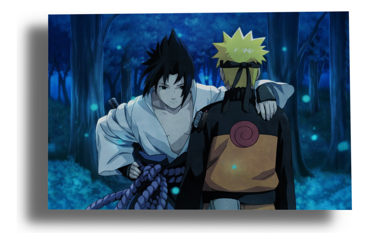 Cuadro Uchiha Sasuke Naruto 53 30x40 Mdf Memoestampados