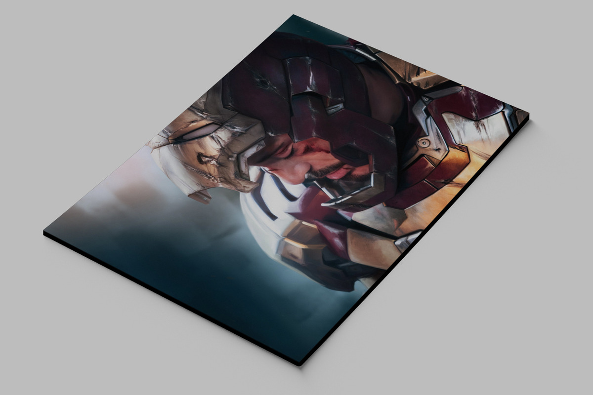 Cuadro Iron Man 377 50x70 Mdf Memoestampados - Imagen 2