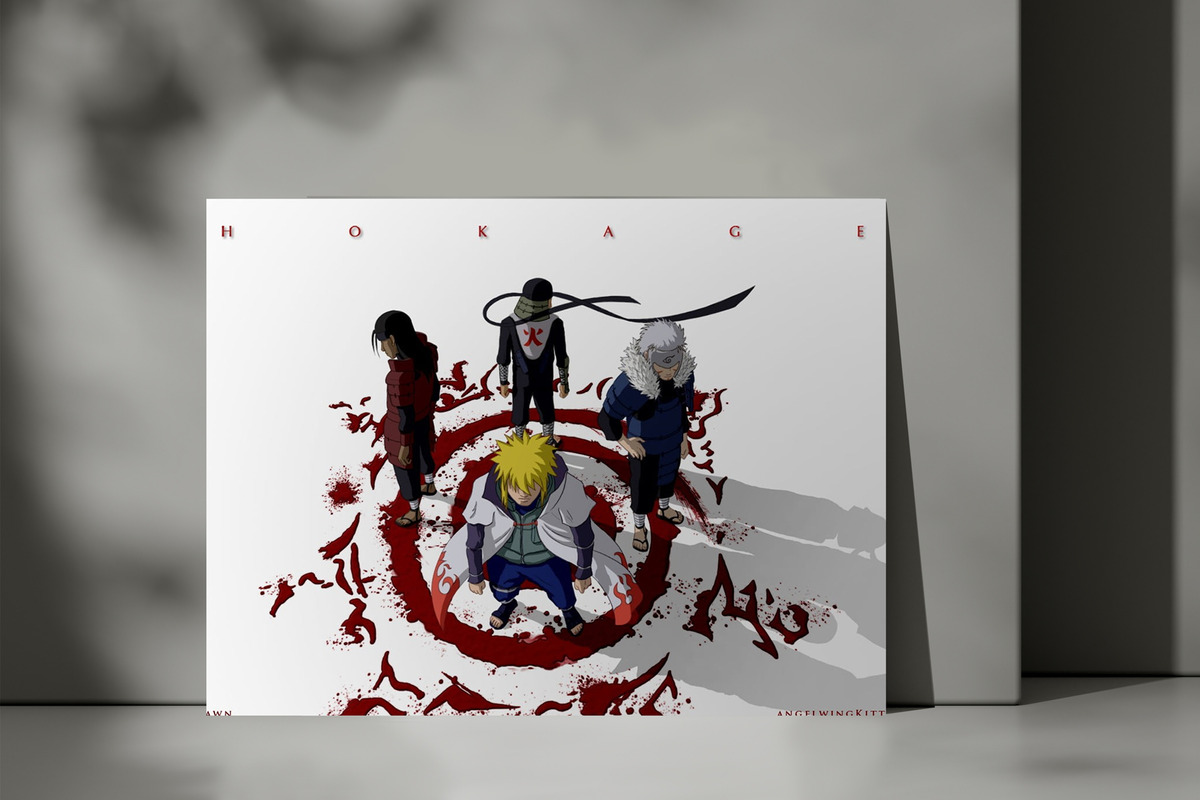 Cuadro Naruto, Shippuuden Hashi 32 50x70 Mdf Memoestampados - Imagen 3