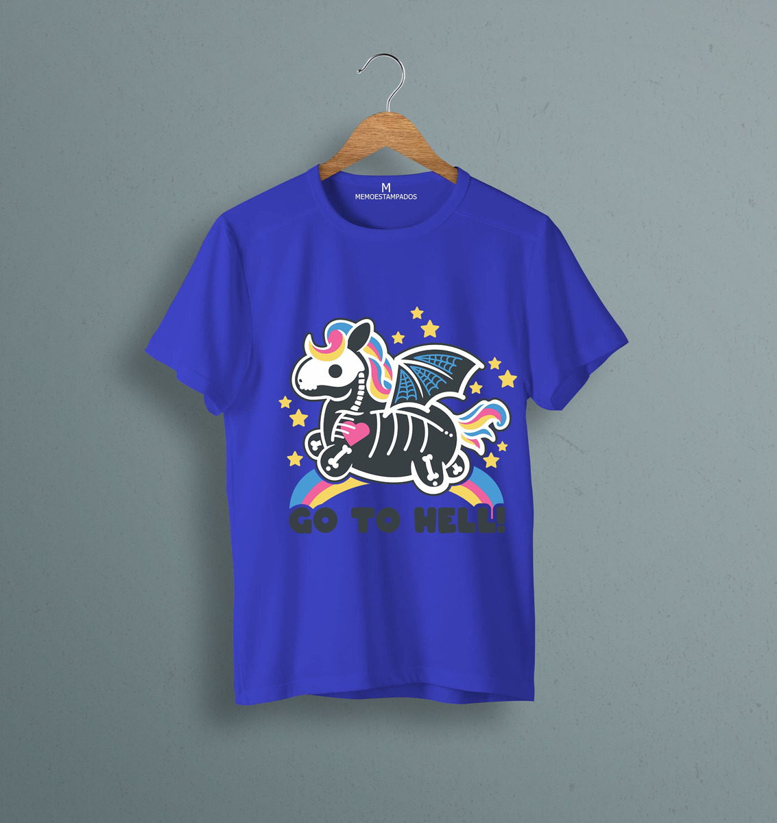 Remera: Go To Hell Kawai Memoestampados - Imagen 8