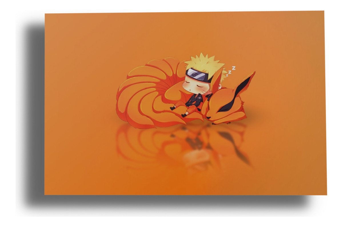 Cuadro Naruto, Anime, Kurama 42 70x100 Mdf Memoestampados