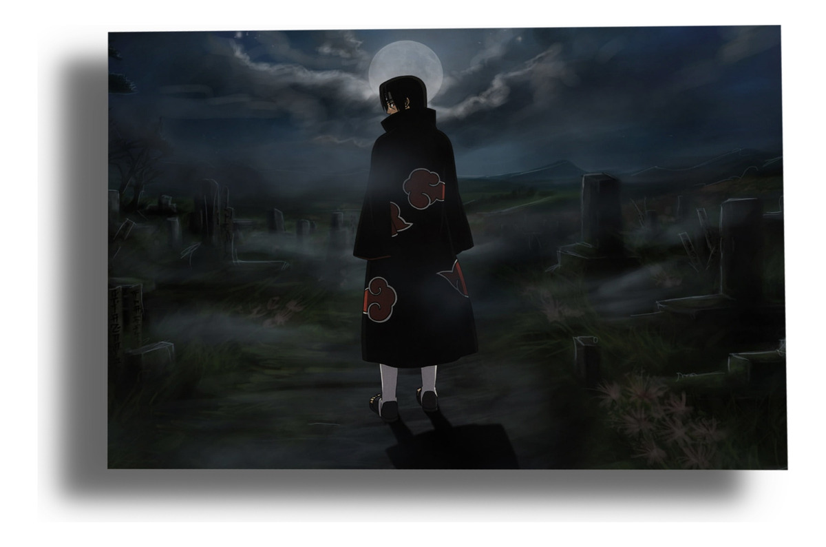 Cuadro Naruto, Itachi Uchiha 13 70x100 Mdf Memoestampados
