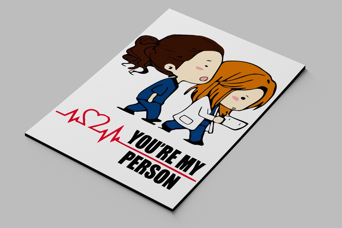 Cuadro Greys Anatomy 498 50x70 Mdf Memoestampados - Imagen 2