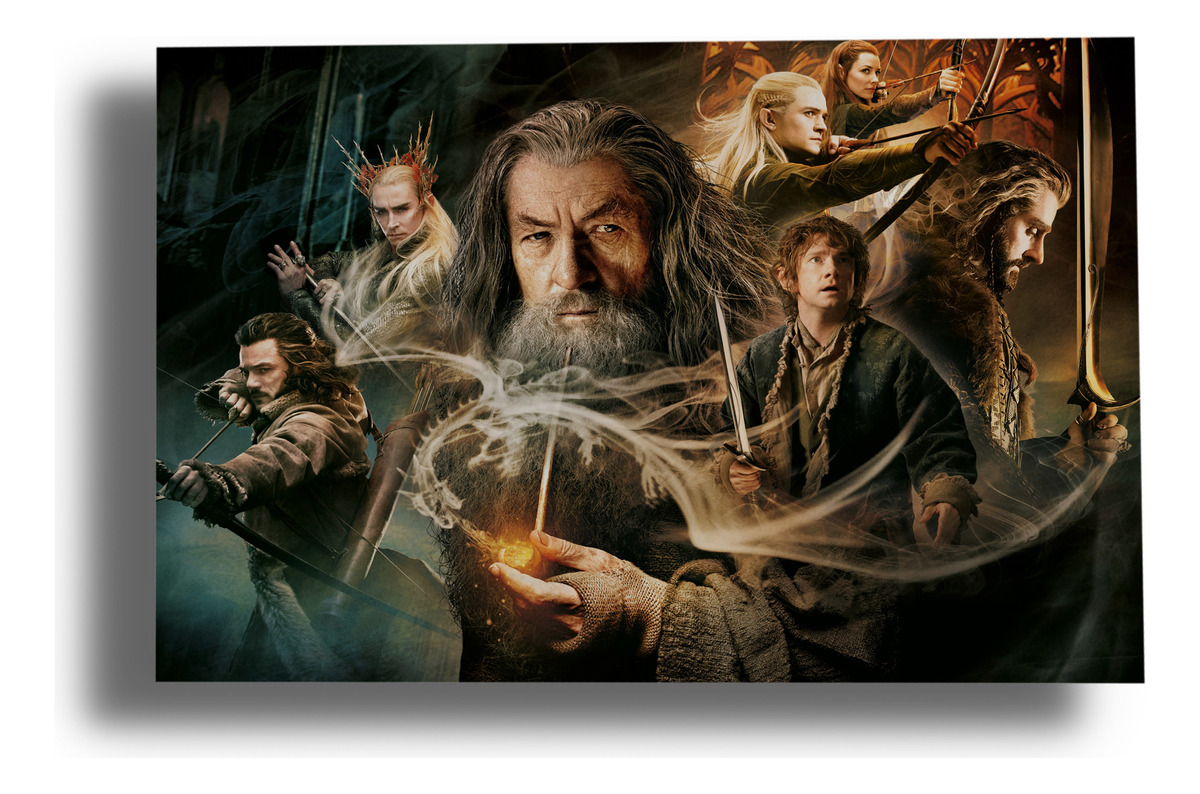 Cuadro Gandalf Señor Anillo 370 70x100 Mdf Memoestampados
