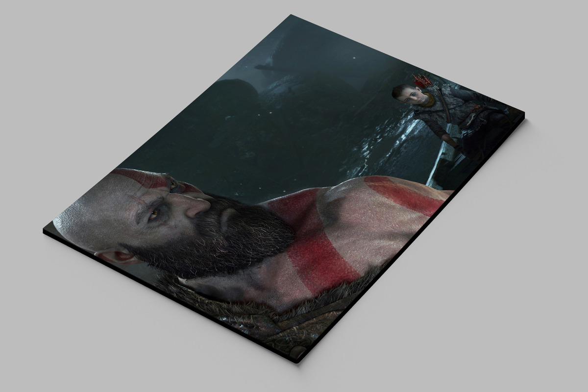 Cuadro God Of War Kratos 188 70x100 Mdf Memoestampados - Imagen 2