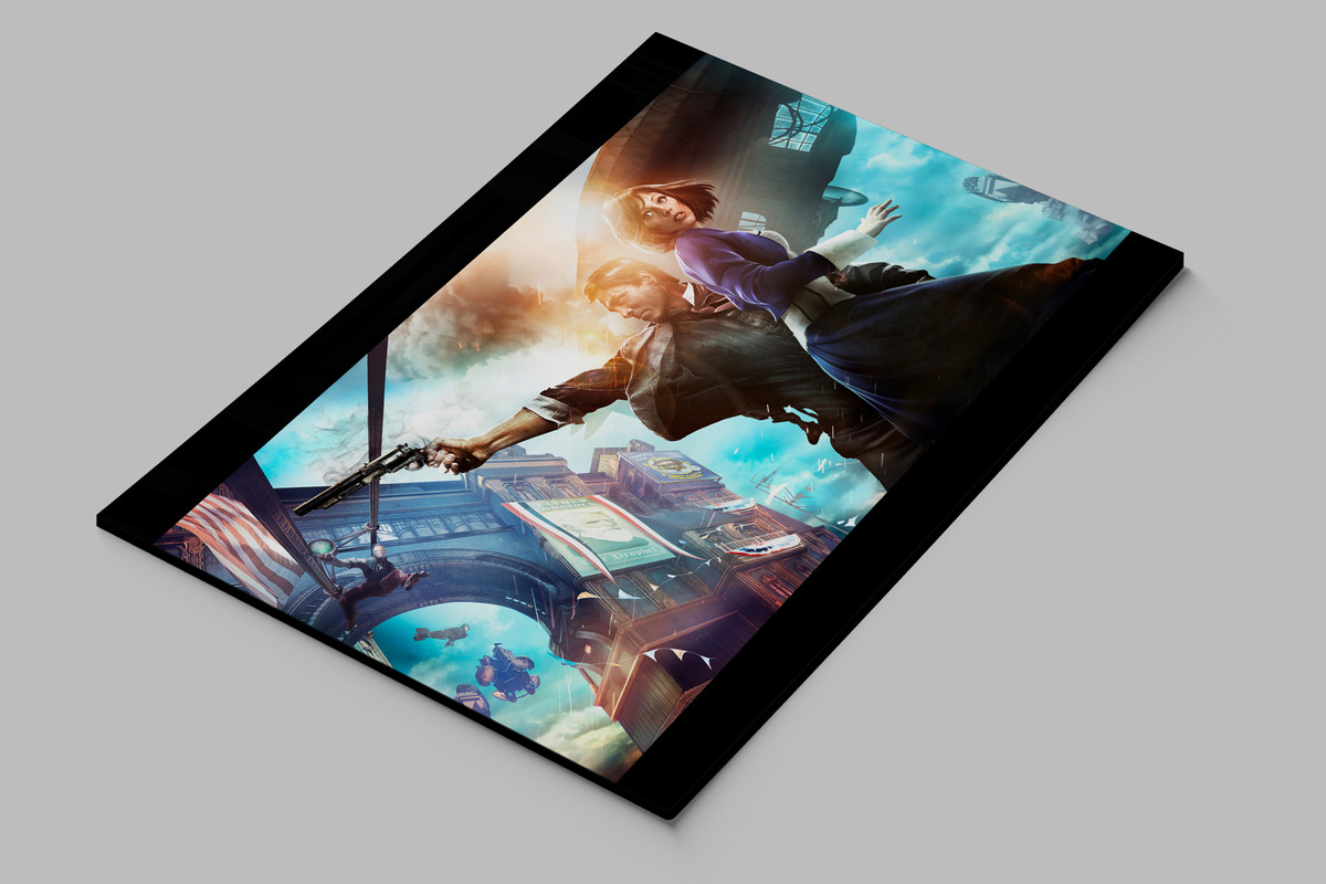 Cuadro Bioshock Infinite 345 50x70 Mdf Memoestampados - Imagen 2