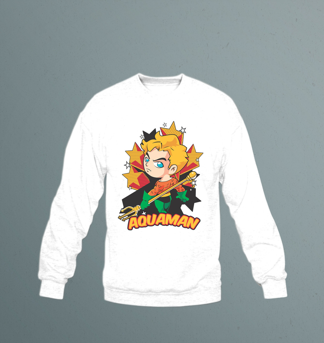 Buzo Aquaman Chibi Memoestampados - Imagen 6