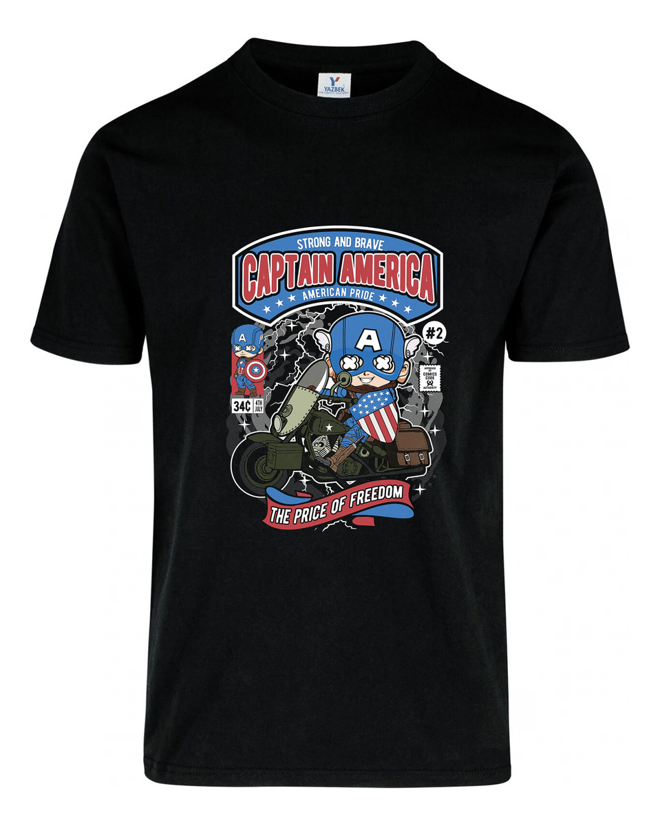 Remera: Capitan America Comic Memoestampados