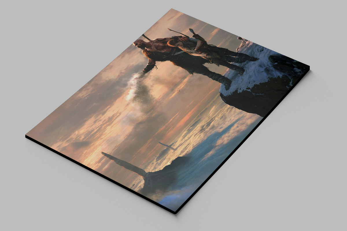 Cuadro God Of War Dios Guerra 68 70x100 Mdf Memoestampados - Imagen 2