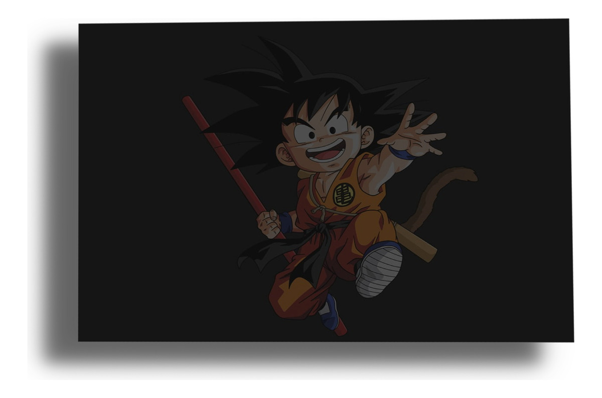 Cuadro Dragon Ball Z Young Son 129 70x100 Mdf Memoestampados