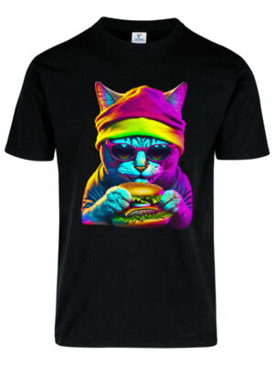 Remera: Gato Hamburguesa Memoestampados