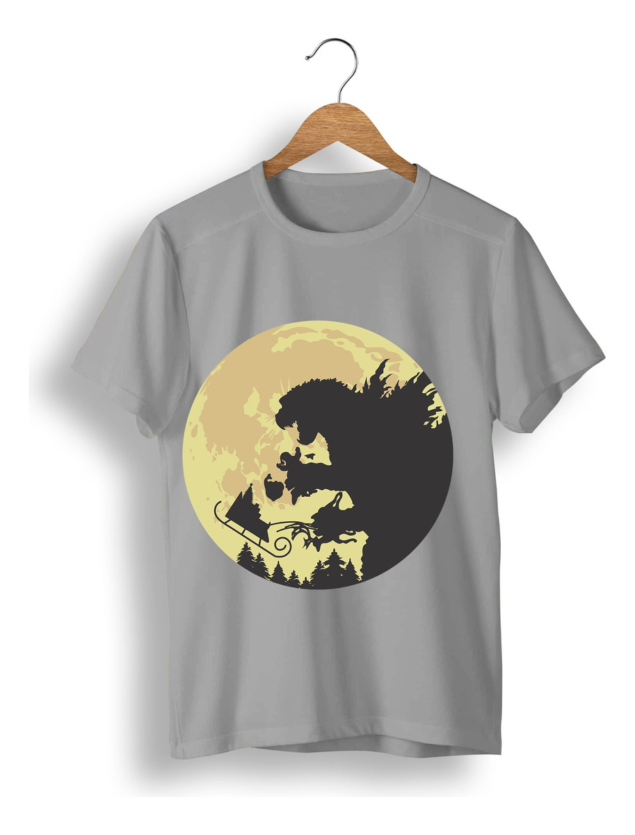 Remera: Godzilla Navidad Silueta Memoestampados - Imagen 14