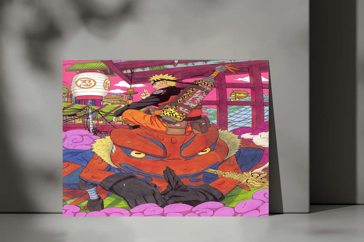 Cuadro 206 Kishimot Uzumaki Naruto 70x100 Mdf Memoestampados - Imagen 3