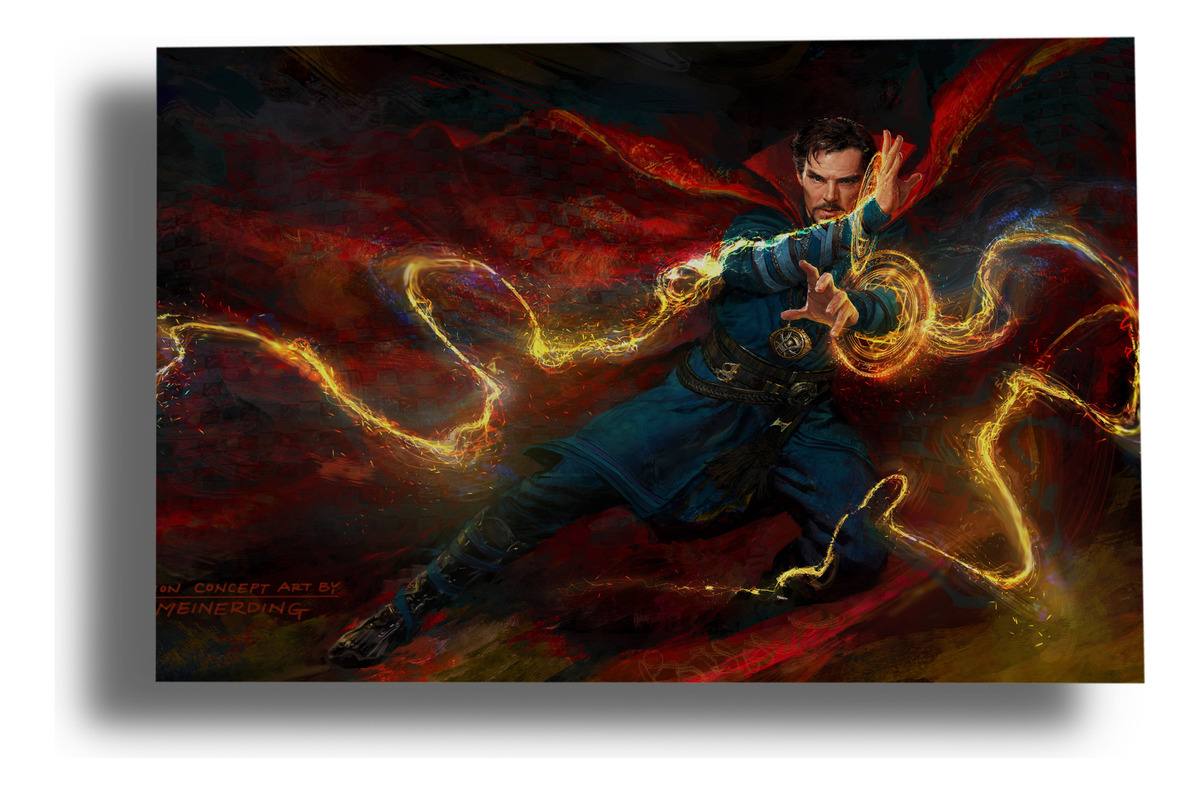 Cuadro Doctor Strange 93 50x70 Mdf Memoestampados