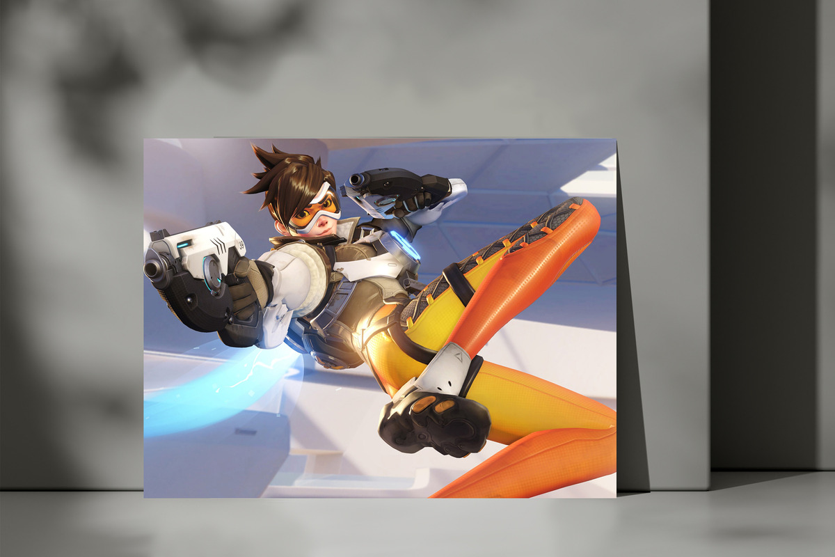 Cuadro Tracer (overwatch) 618 40x30 Lienzo Memoestampados - Imagen 3
