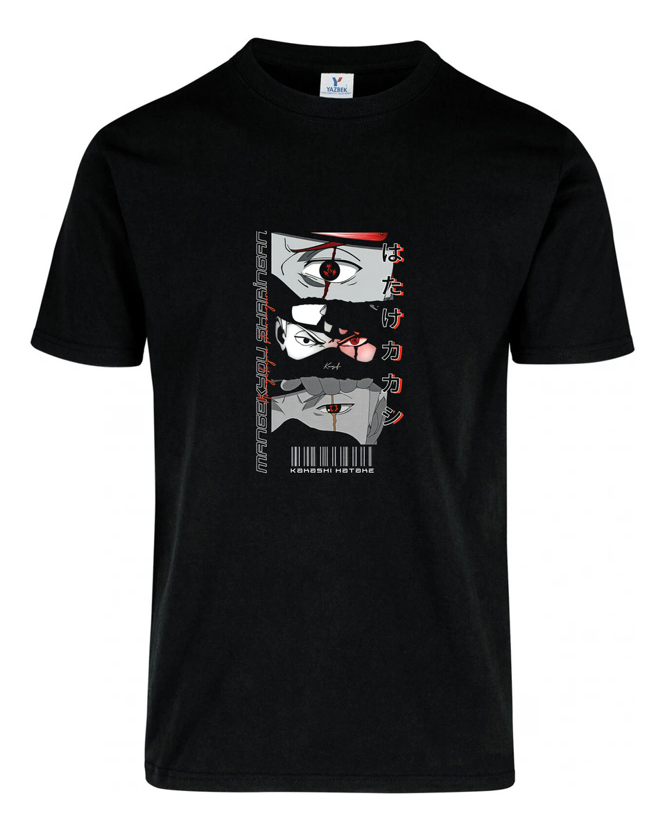 Remera: Kakashi Mansekyou Sharinsan Memoestampados - Imagen 2