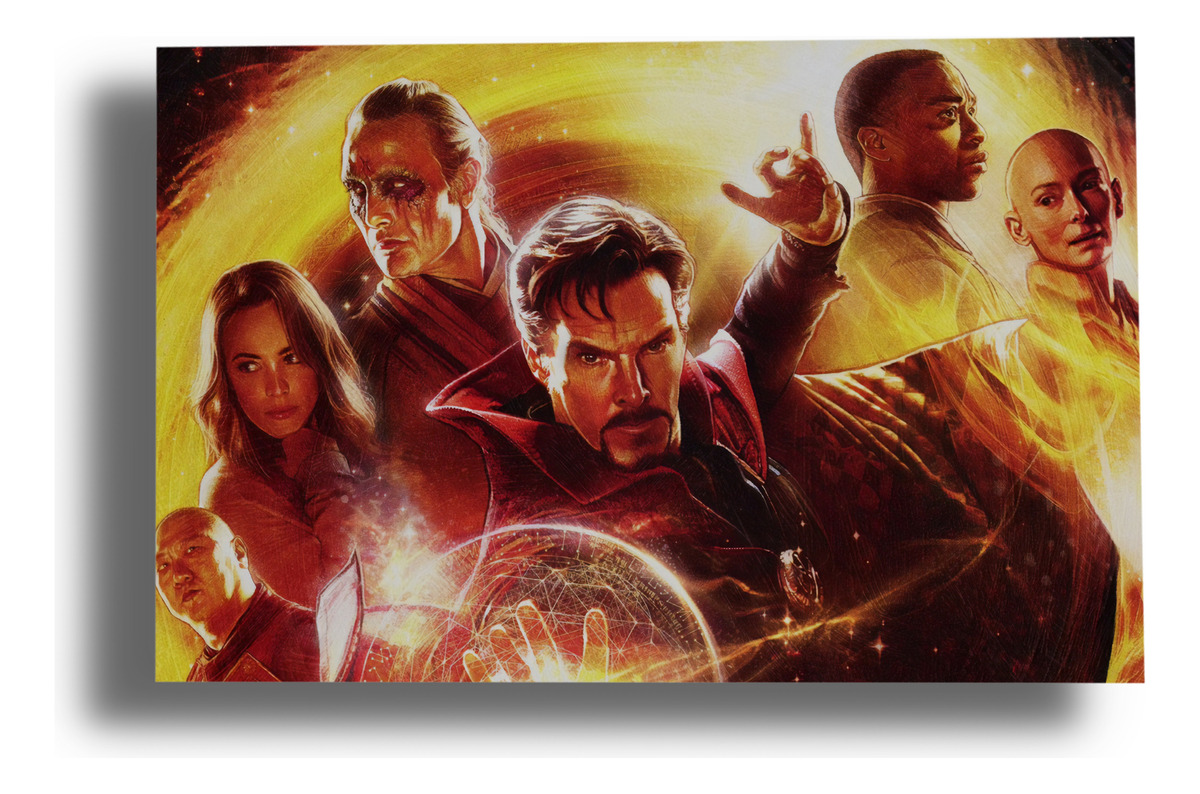Cuadro Doctor Strange Marvel 116 70x100 Mdf Memoestampados