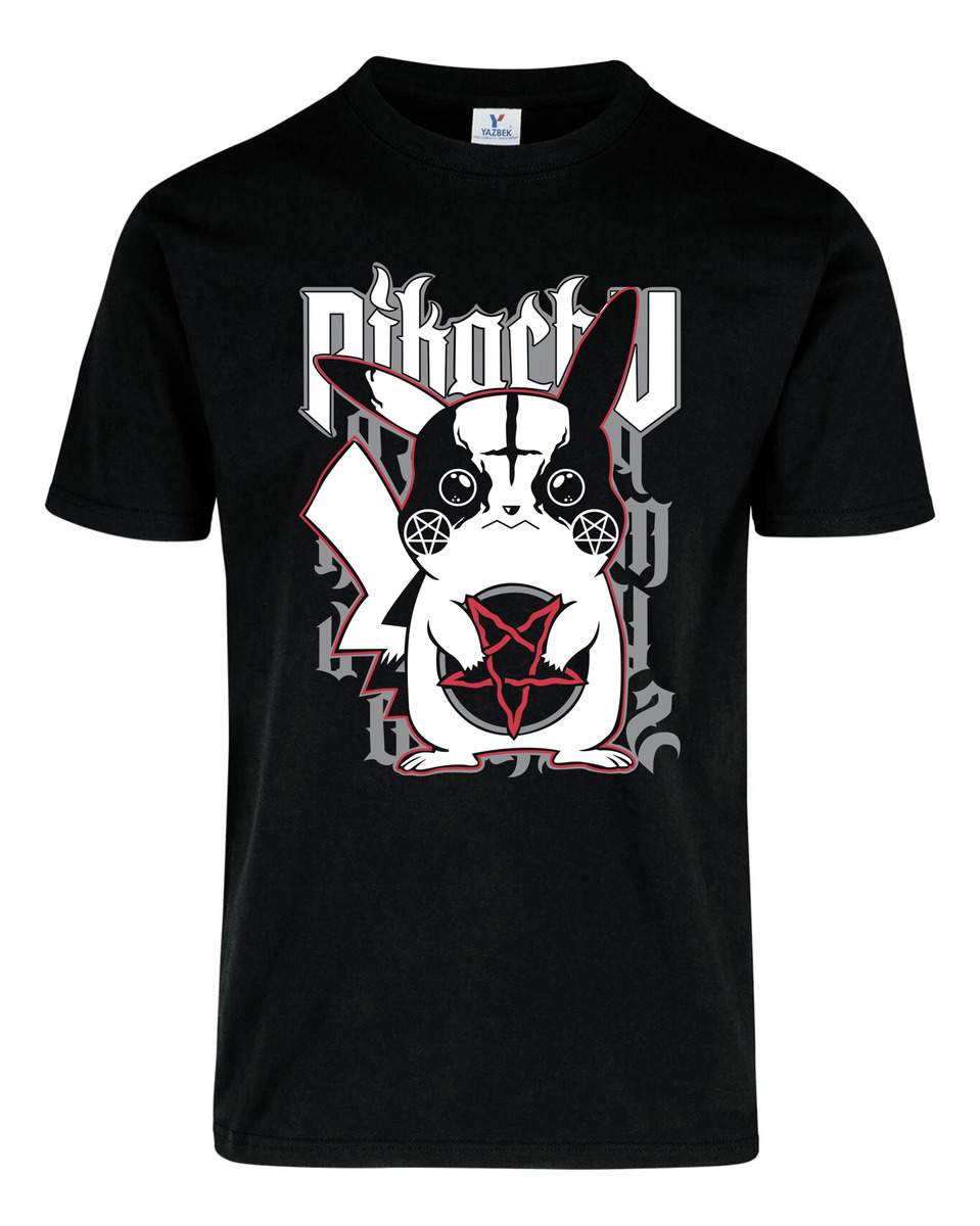 Remera: Picachu Heavy Metal Memoestampados - Imagen 2
