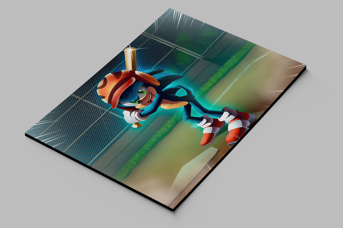 Cuadro Sonic The Hedgehog 173 40x53 Mdf Memoestampados - Imagen 2