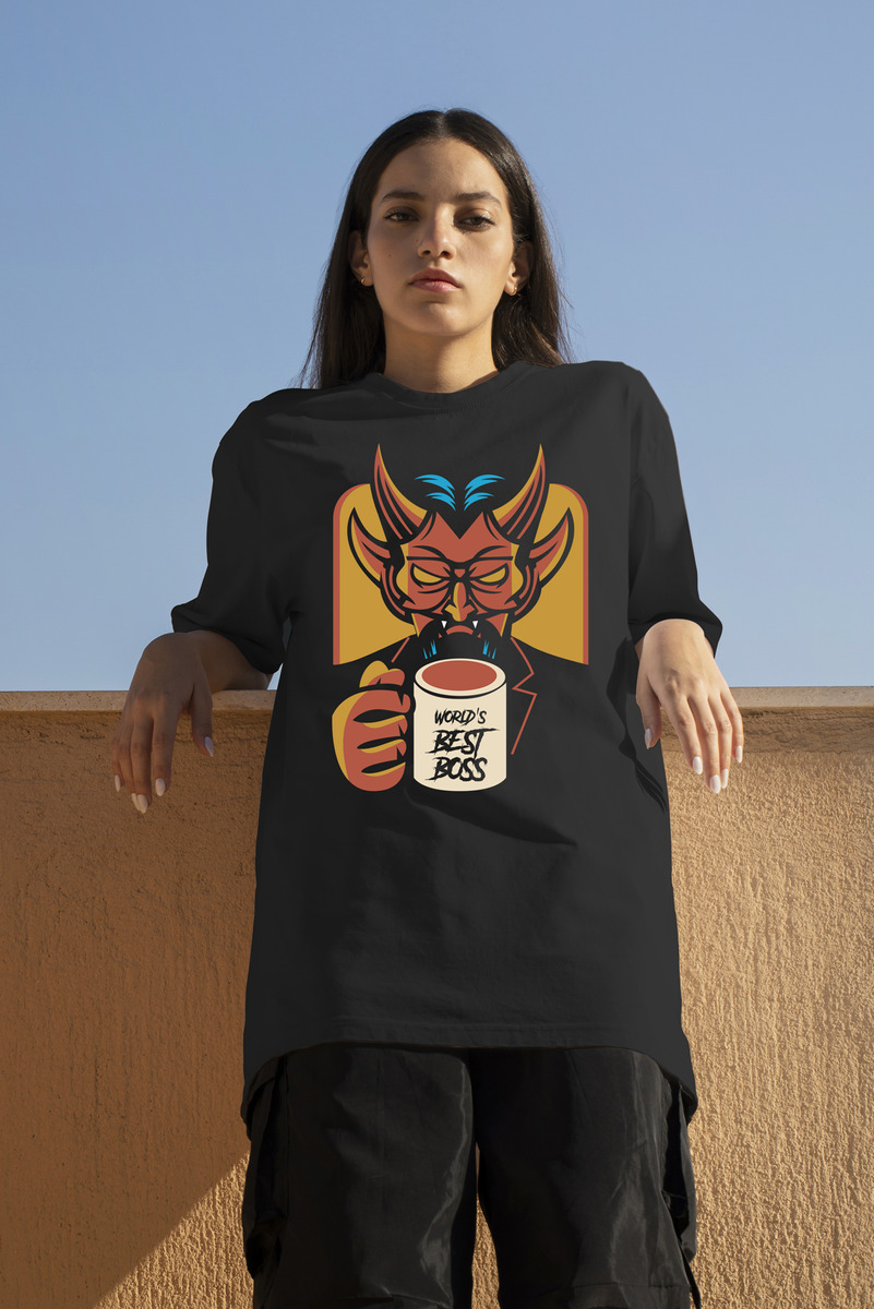 Remera: Worlds Best Boss Memoestampados - Imagen 2