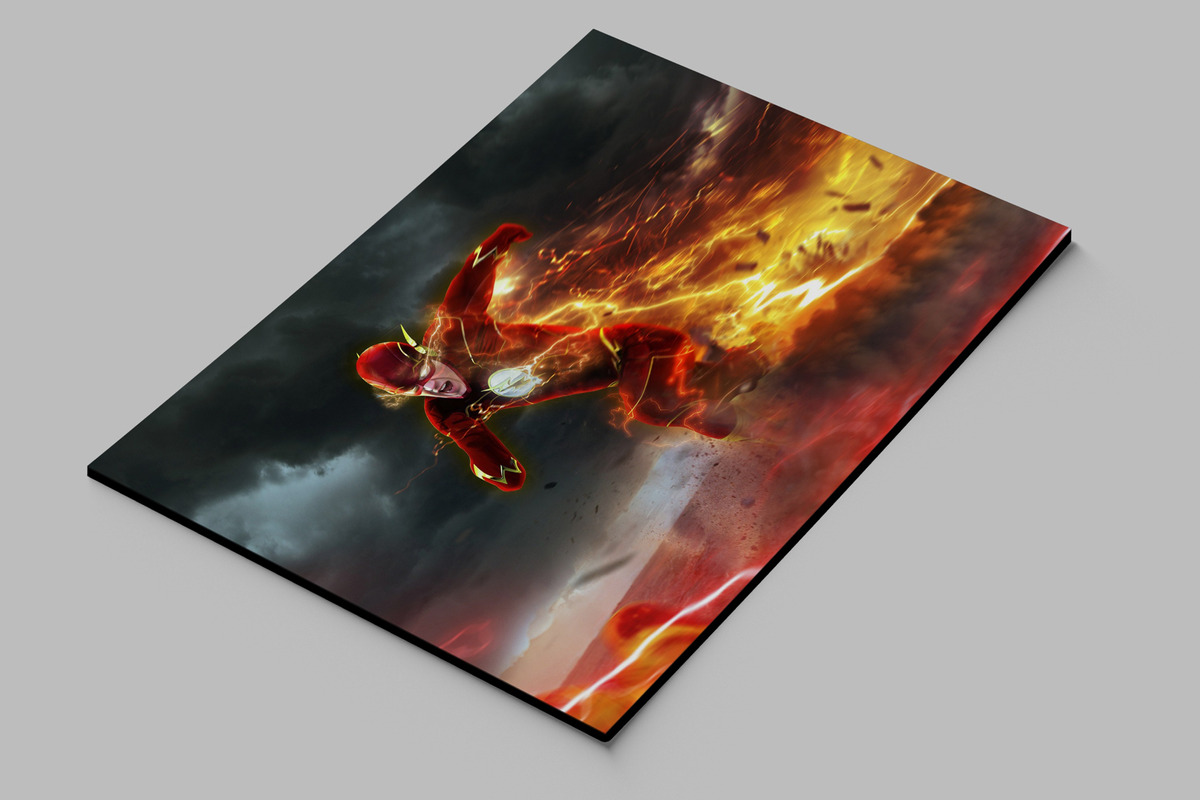 Cuadro Flash Superhero 137 40x53 Mdf Memoestampados - Imagen 2