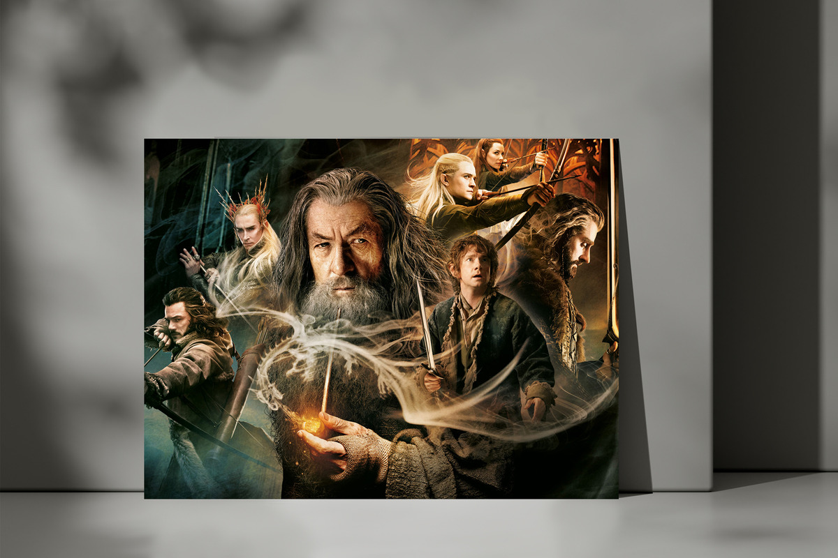 Cuadro Gandalf Señor Anillo 370 70x100 Mdf Memoestampados - Imagen 3