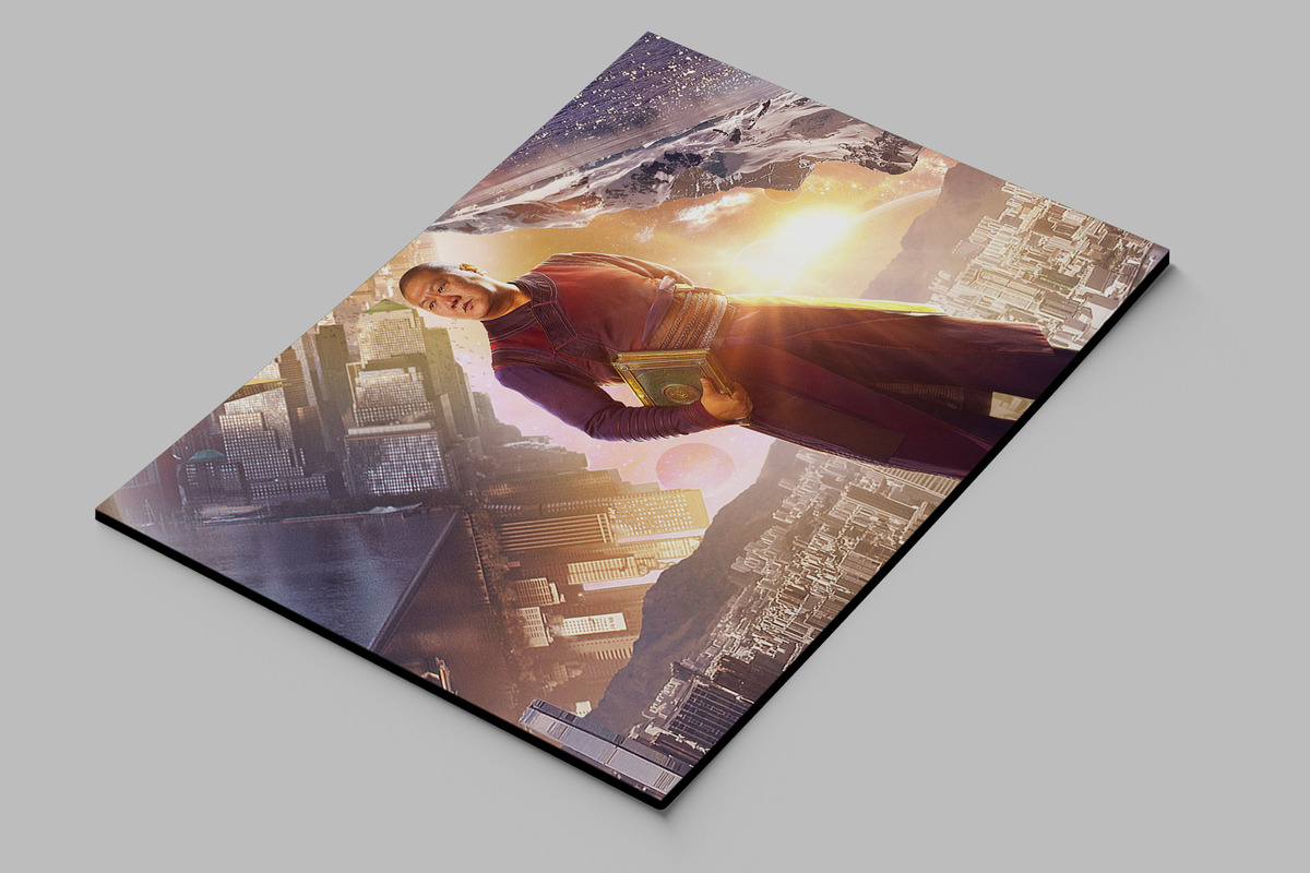 Cuadro Wong Doctor Strange 94 70x100 Mdf Memoestampados - Imagen 2