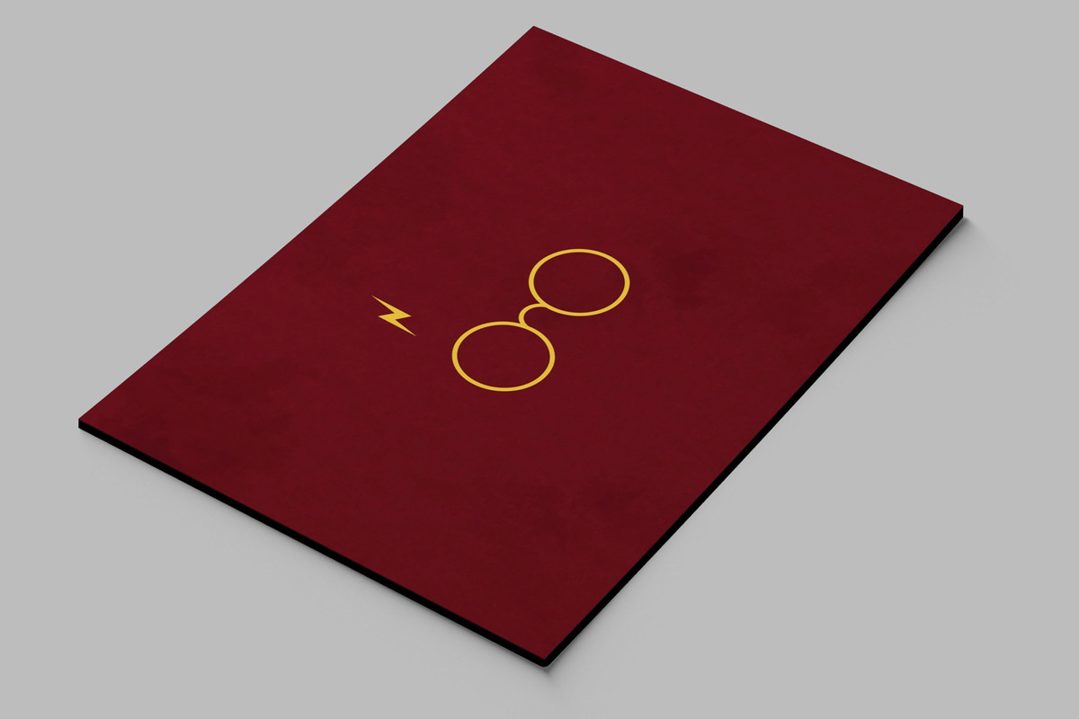 Cuadro Harry Potter, Lentes Ama 29 30x40 Mdf Memoestampados - Imagen 2