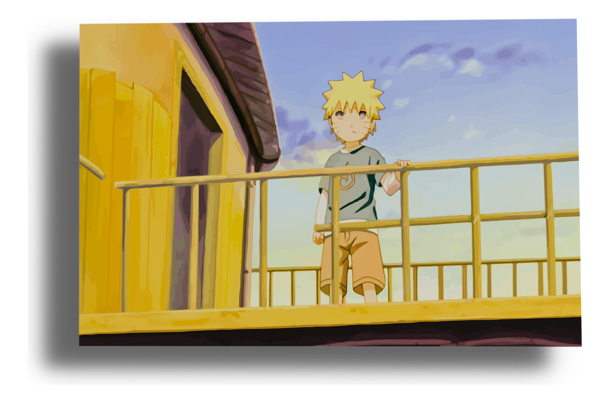 Cuadro Naruto Kids Niño 602 70x100 Mdf Memoestampados