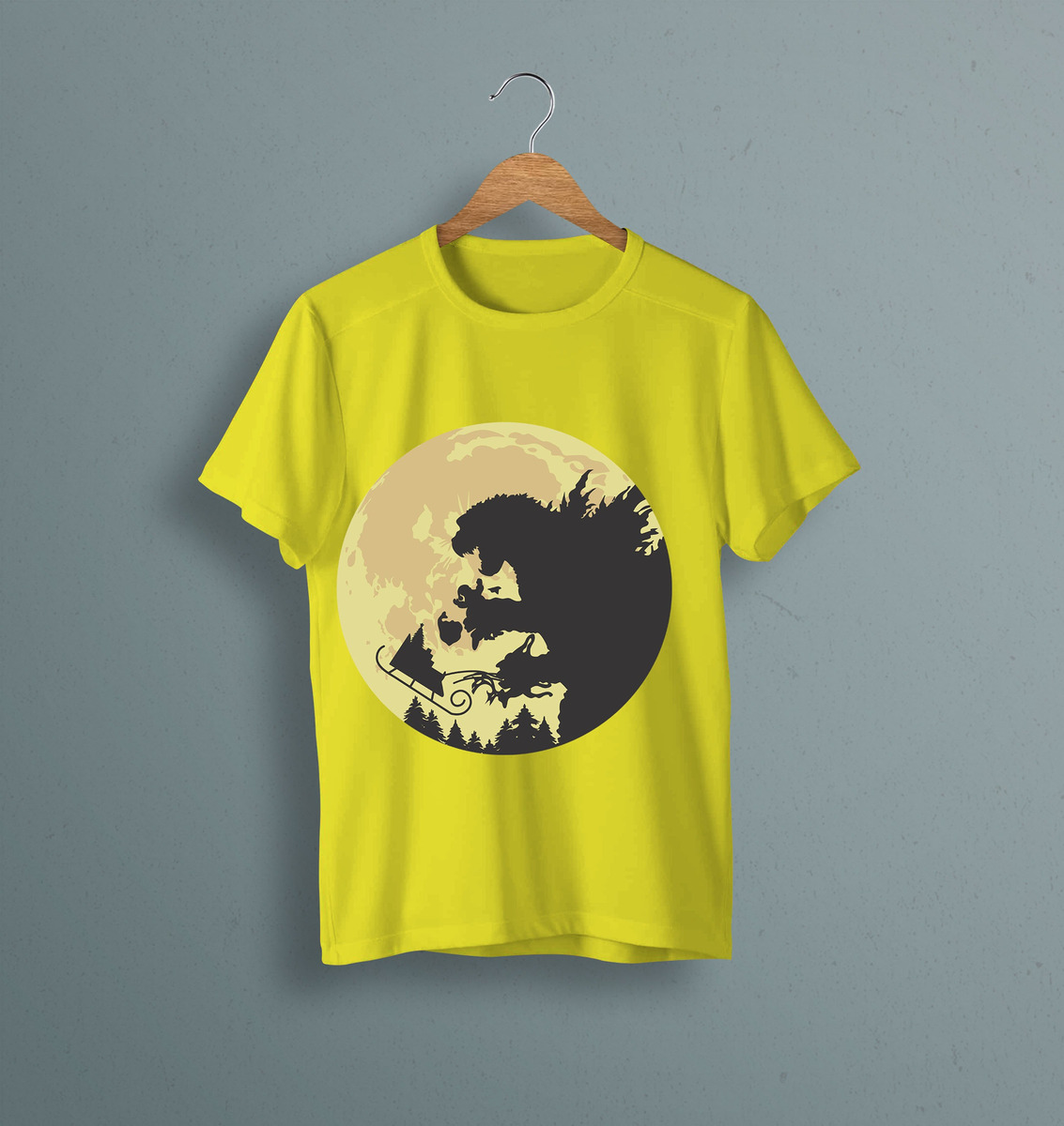 Remera: Godzilla Navidad Silueta Memoestampados - Imagen 13