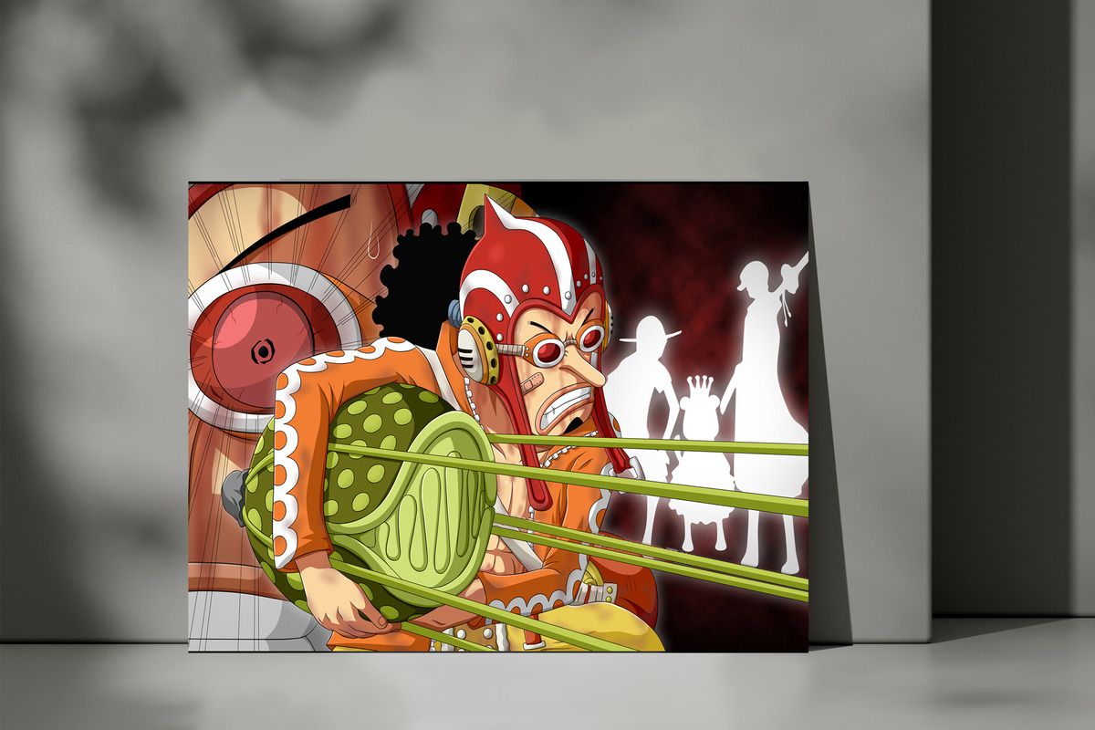 Cuadro One Piece Usopp 61 70x100 Mdf Memoestampados - Imagen 3