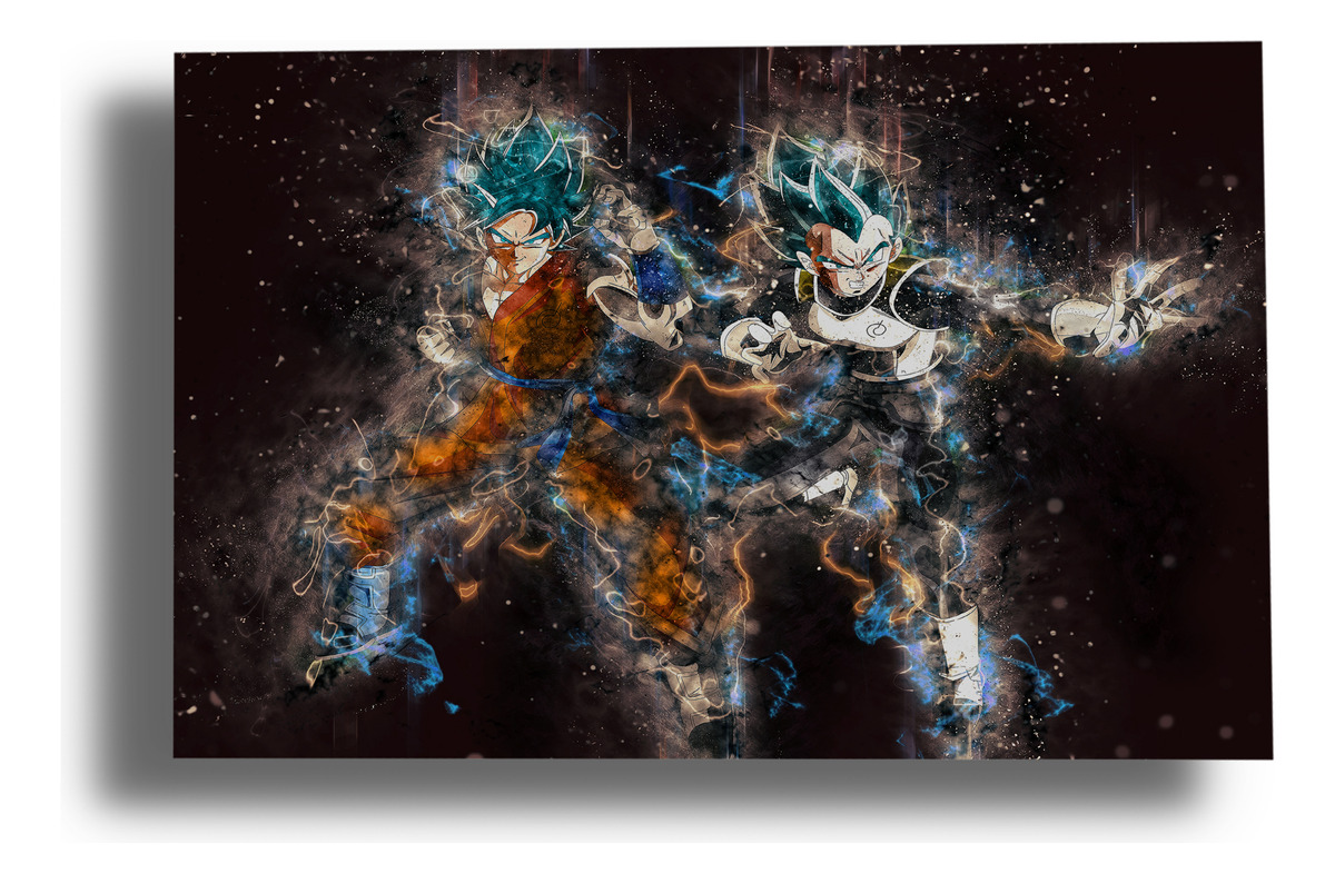 Cuadro Dragon Ball Z Goku 363 50x70 Lienzo Memoestampados