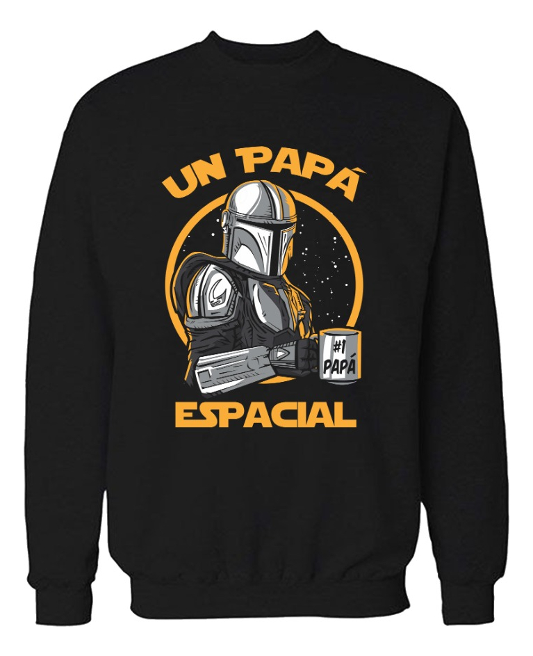 Buzo Un Papa Espacial Star Wars Memoestampados - Imagen 2
