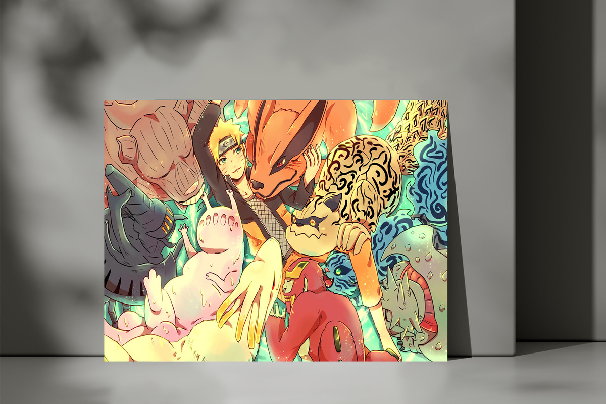 Cuadro Naruto 471 70x100 Mdf Memoestampados - Imagen 3