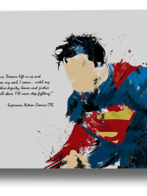 Cuadro Superman 435 50x70 Mdf Memoestampados