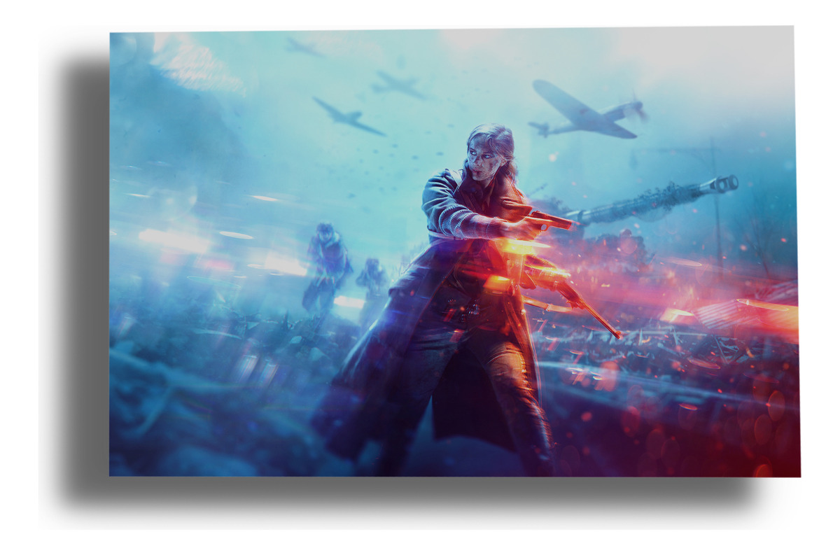 Cuadro Battlefield V 441 70x100 Mdf Memoestampados