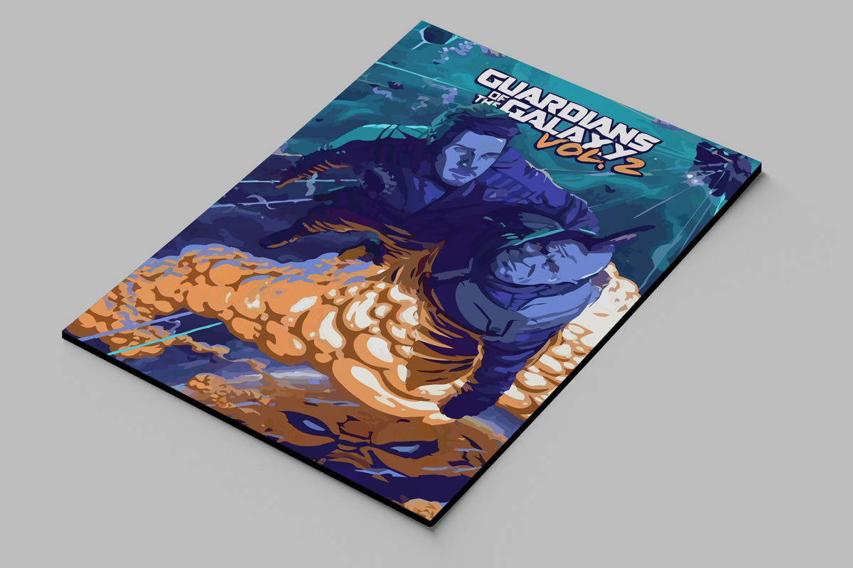 Cuadro Guardianes Galaxia 509 40x53 Mdf Memoestampados - Imagen 2
