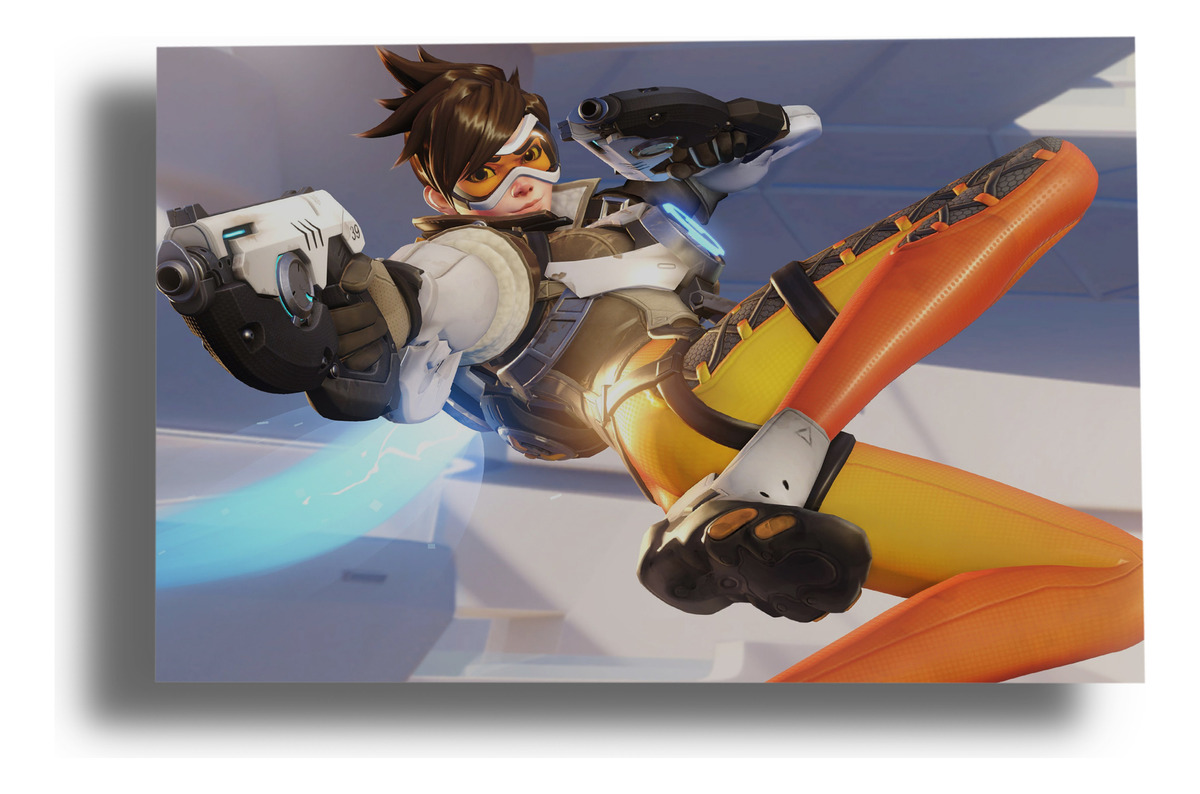 Cuadro Tracer (overwatch) 618 40x30 Mdf Memoestampados