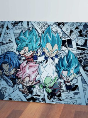 Cuadro Dragon Ball Super Chibi 124 70x100 Mdf Memoestampados