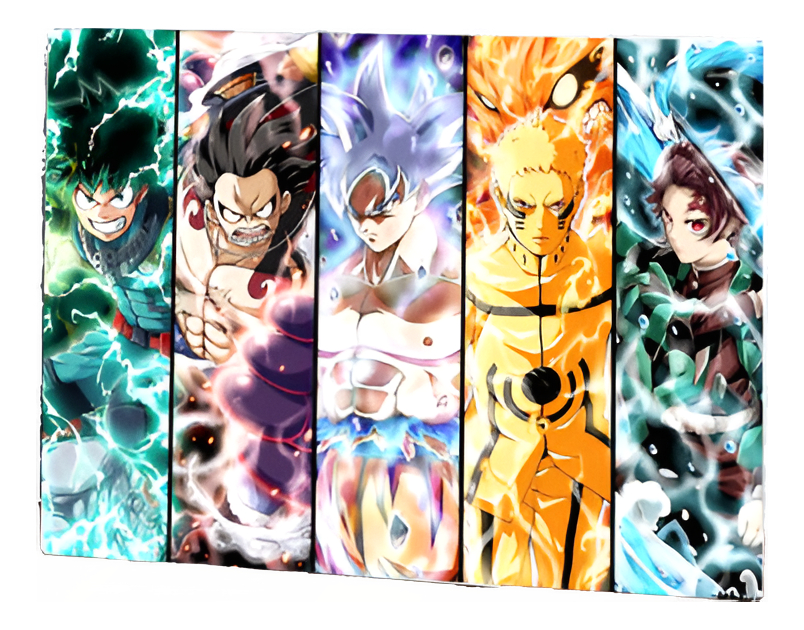 Cuadro Dragon Ball , Crossover 63 50x70 Mdf Memoestampados