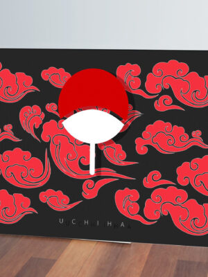 Cuadro Clan Uchiha, Naruto 16 70x100 Mdf Memoestampados