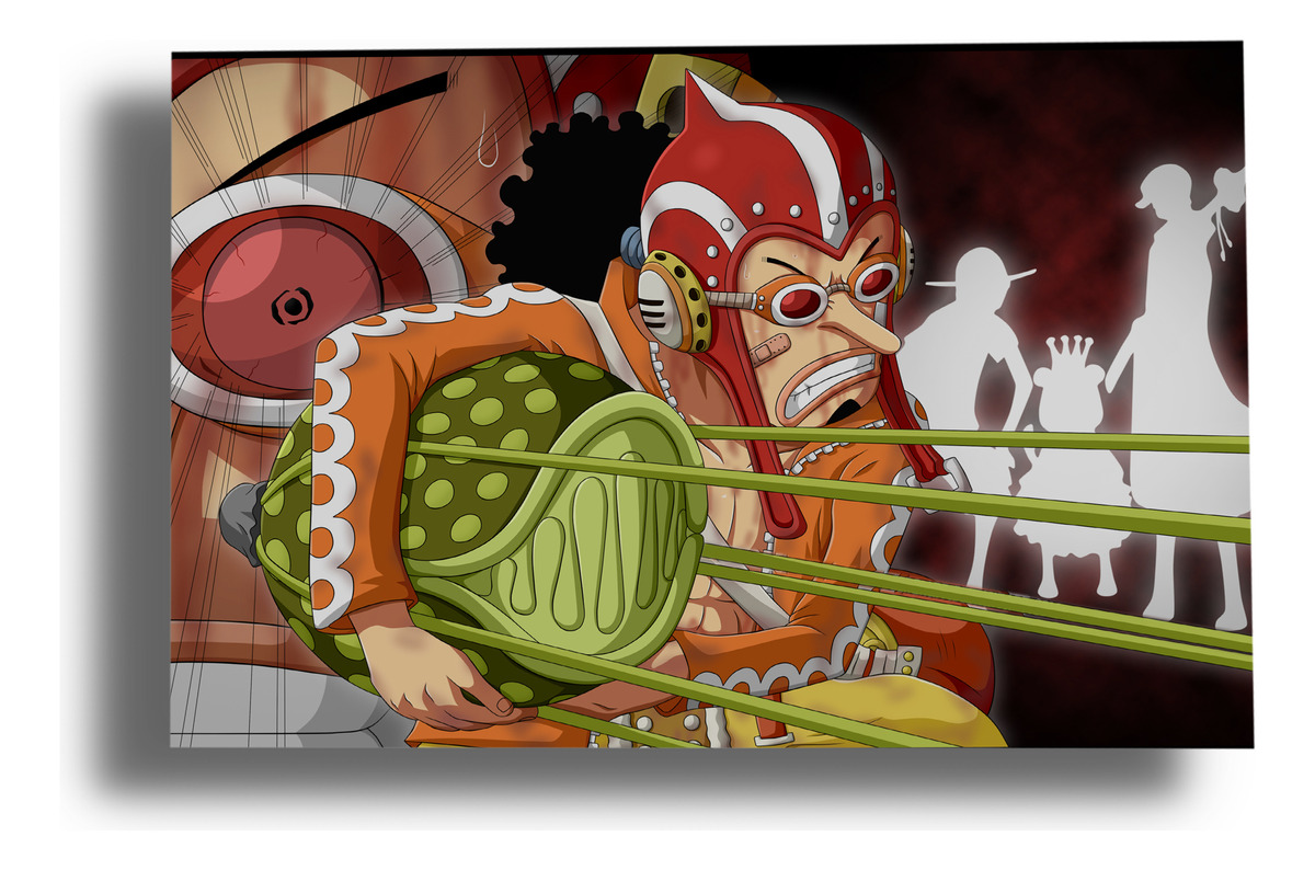 Cuadro One Piece Usopp 61 70x100 Mdf Memoestampados