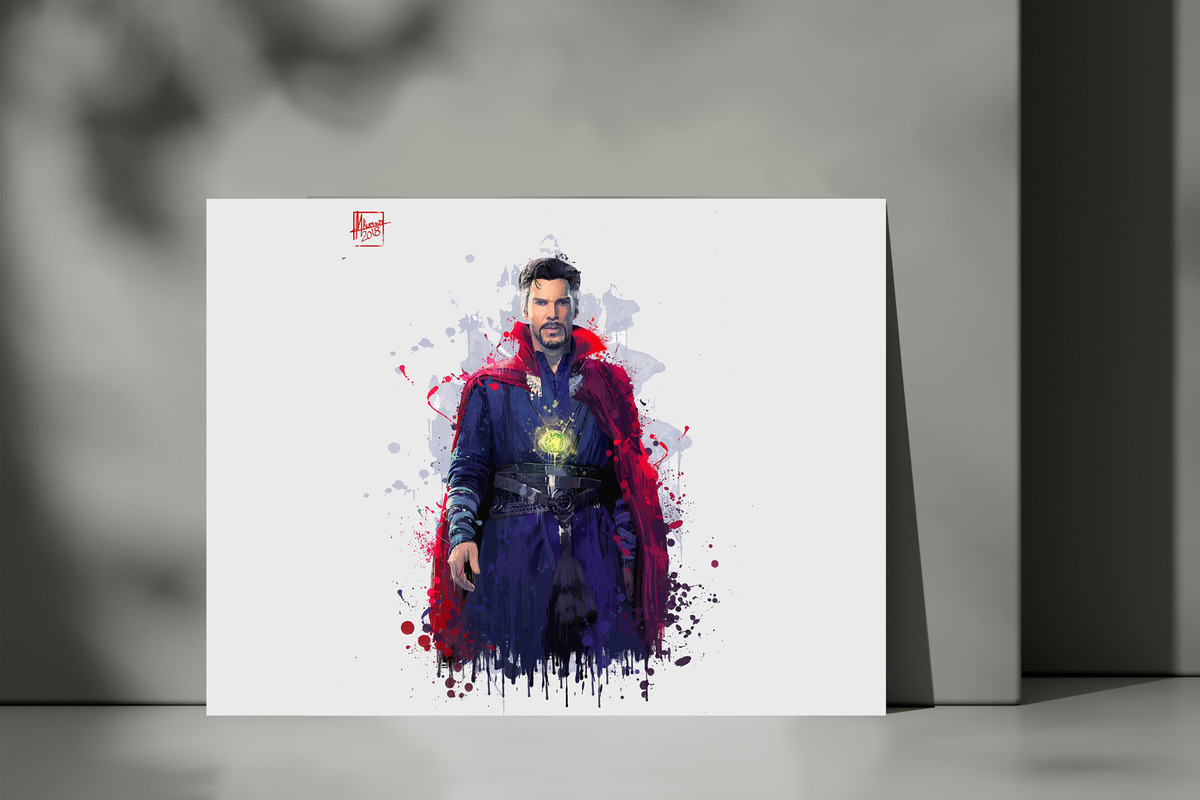 Cuadro Doctor Strange Avengers 90 40x53 Mdf Memoestampados - Imagen 3
