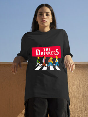 Remera: The Drinkers Memoestampados